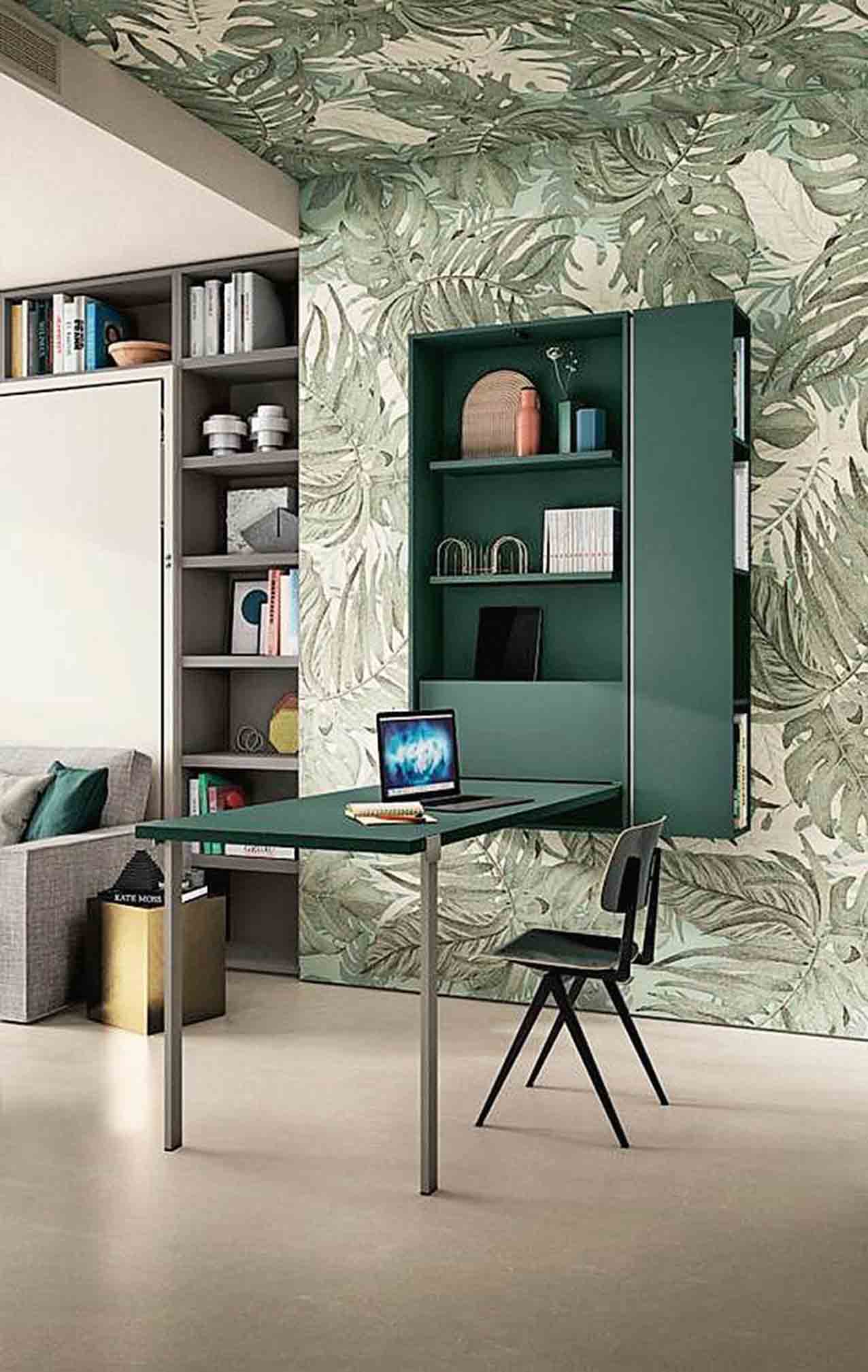 Fa parte del sistema Wally Plus di Clei il modulo workstation con tavolo/scrivania dall'apertura a ribalta. Misura L 71,9 x P 25/162 x H 153,5/213,5 cm. Costa da 1.300,52 euro. www.clei.it Fa parte del sistema Wally Plus di Clei il modulo workstation con tavolo/scrivania dall'apertura a ribalta. Misura L 71,9 x P 25/162 x H 153,5/213,5 cm. Costa da 1.300,52 euro. www.clei.it