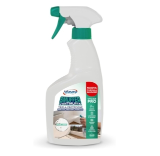 Ariasana Smuffer Professional è un prodotto dissolvimuffa che può essere usato sia in casa che all’esterno, in bagni, docce, cantine, cucine, terrazze, su pavimenti, fughe, piastrelle e altro. Combatte funghi e batteri e offre una protezione a lungo termine dai microorganismi, liberando gli ambienti da muffe pericolose. Prezzo 4,17 euro. www.amazon.it