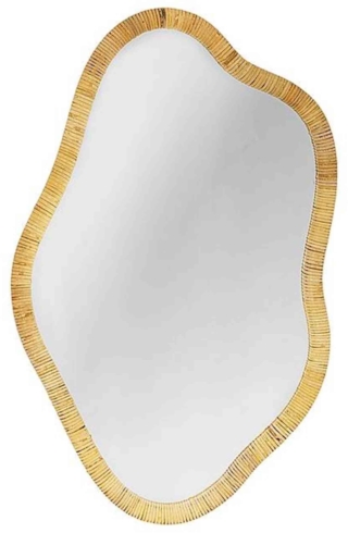 Lo specchio da parete Ashlie di Bloomingville ha la cornice in rattan naturale dalla forma sinuosa. Misura L 50 x P 3,5 x H 80 cm. www.bloomingville.com Lo specchio da parete Ashlie di Bloomingville ha la cornice in rattan naturale dalla forma sinuosa. Misura L 50 x P 3,5 x H 80 cm. www.bloomingville.com