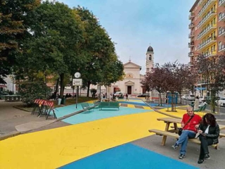 Urbanistica tattica in piazza
Belloveso, vicino al centro di Niguarda