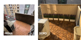 balcone prima e dopo
