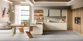 cucina con tavolo integrato di Moretti Compact Cucine cucina con tavolo integrato di Moretti Compact Cucine