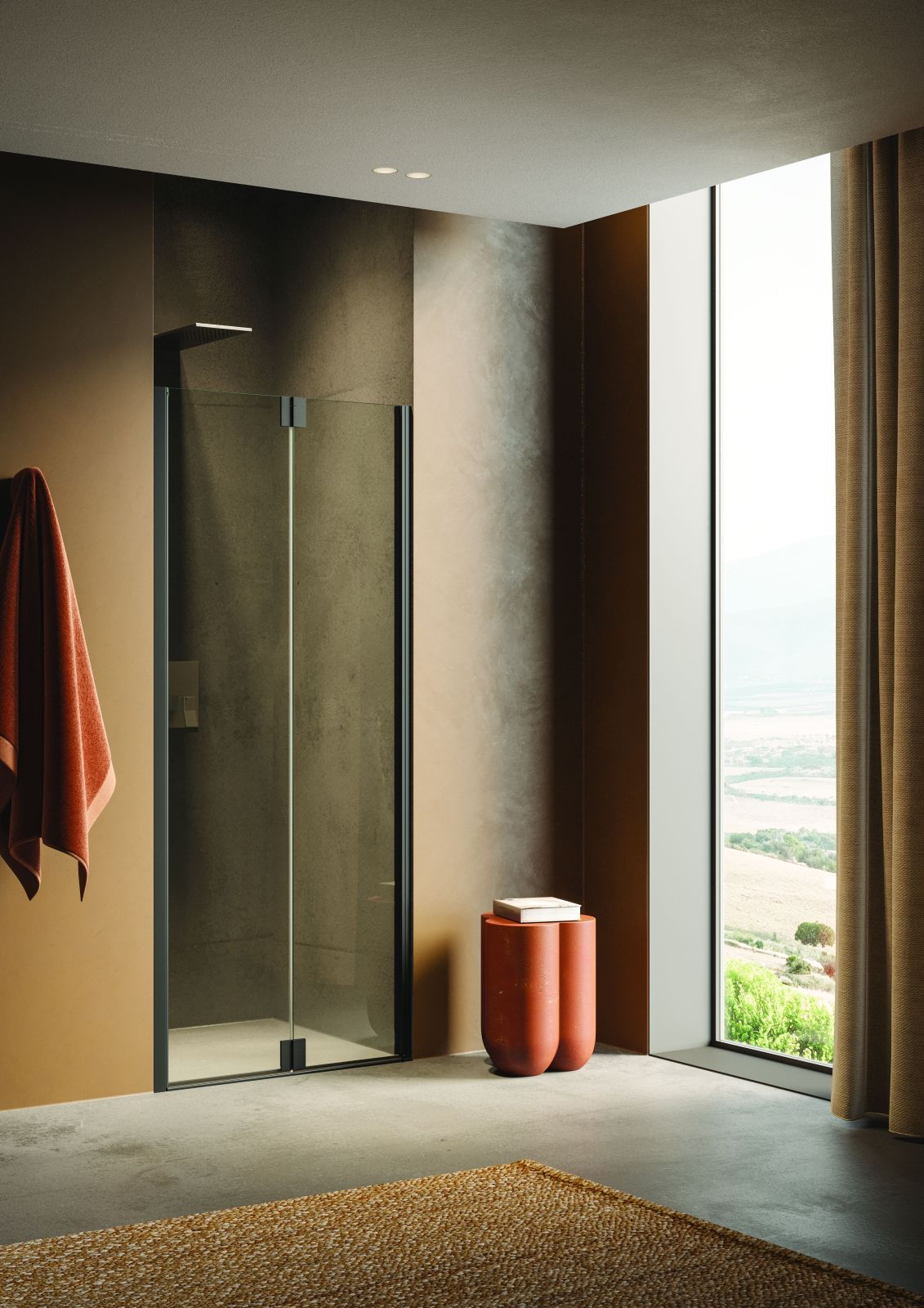 La doccia a nicchia a soffietto Praia Design B3136SBM011A di Inda ha vetro trasparente con spessore di 6 mm e profili con finitura nero opaco. Misura L 87-90 x H 200 cm. Prezzo, Iva esclusa, 1.205 euro. www.inda.net La doccia a nicchia a soffietto Praia Design B3136SBM011A di Inda ha vetro trasparente con spessore di 6 mm e profili con finitura nero opaco. Misura L 87-90 x H 200 cm. Prezzo, Iva esclusa, 1.205 euro. www.inda.net