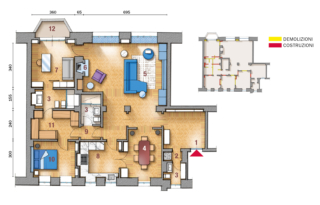 1 Ingresso
2 Antibagno
3 Bagno
4 Sala da pranzo
5 Soggiorno
6 Camino
7 Studio
8 Cucina
9 Disimpegno
10 Camera matrimoniale
11 Cabina armadio passante
12 Balcone 1 Ingresso
2 Antibagno
3 Bagno
4 Sala da pranzo
5 Soggiorno
6 Camino
7 Studio
8 Cucina
9 Disimpegno
10 Camera matrimoniale
11 Cabina armadio passante
12 Balcone