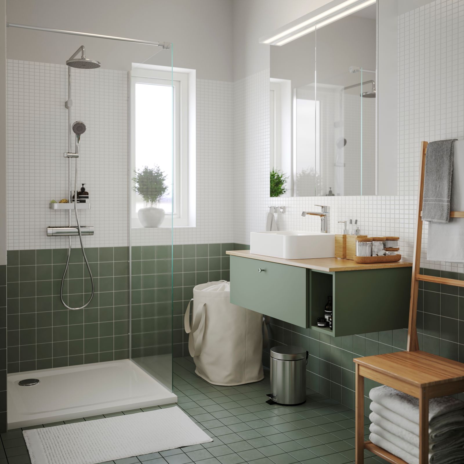 La porta doccia OPPEJEN di Ikea in vetro temprato di sicurezza ha profili in alluminio anodizzato. Può essere usata per creare una doccia walk-in. Misura L 84 x H 199 cm. Prezzo 139 euro. www.ikea.com La porta doccia OPPEJEN di Ikea in vetro temprato di sicurezza ha profili in alluminio anodizzato. Può essere usata per creare una doccia walk-in. Misura L 84 x H 199 cm. Prezzo 139 euro. www.ikea.com