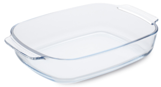 Lo stampo di Guardini è in vetro borosilicato, materiale privo di BPA e igienico, che non trattiene macchie o odori, garantisce una cottura sana e sicura ed è resistente a temperature da - 40°C a + 300°C e agli shock termici fino a 200°C. Può essere utilizzato in forno, nel microonde, nella lavastoviglie, nel frigo e nel freezer. Da 10x30 cm, prezzo 10,80 euro. www.guardini.com/it