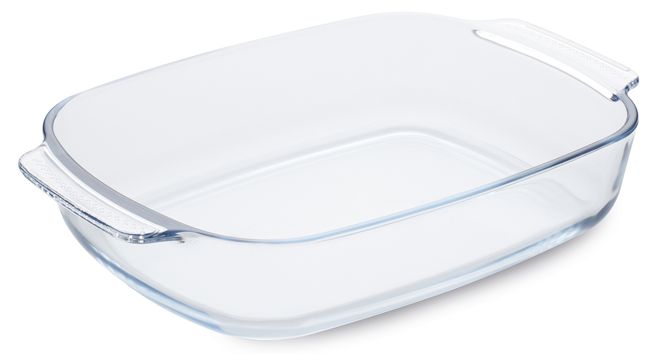 Lo stampo di Guardini è in vetro borosilicato, materiale privo di BPA e igienico, che non trattiene macchie o odori, garantisce una cottura sana e sicura ed è resistente a temperature da - 40°C a + 300°C e agli shock termici fino a 200°C. Può essere utilizzato in forno, nel microonde, nella lavastoviglie, nel frigo e nel freezer. Da 10x30 cm, prezzo 10,80 euro. www.guardini.com/it