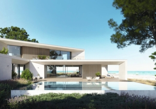 Villa fronte mare con serramenti Schüco Italia AS PD 75.HI Villa fronte mare con serramenti Schüco Italia AS PD 75.HI