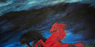 Aligi Sassu, Cavalli, anni 60, 80×100 cm Aligi Sassu, Cavalli, anni 60, 80×100 cm