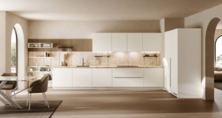 Moda di Scavolini ha le ante in Pet Bianco Talco e il piano in gres porcellanato Cristallo Macchiavecchia. La boiserie Vertical System, in gres porcellanato Cristallo Macchiavecchia finitura Rain e impiallacciato Rovere Dune, è attrezzabile a piacere. Prezzo da rivenditore. www.scavolini.com Moda di Scavolini ha le ante in Pet Bianco Talco e il piano in gres porcellanato Cristallo Macchiavecchia. La boiserie Vertical System, in gres porcellanato Cristallo Macchiavecchia finitura Rain e impiallacciato Rovere Dune, è attrezzabile a piacere. Prezzo da rivenditore. www.scavolini.com