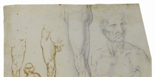 Leonardo da Vinci e atelier, Studi anatomici e di figure, inizio secondo decennio del XVI secolo, Gabinetto dei Disegni, Castello Sforzesco, Mil Leonardo da Vinci e atelier, Studi anatomici e di figure, inizio secondo decennio del XVI secolo, Gabinetto dei Disegni, Castello Sforzesco, Mil