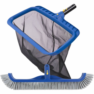 Un set di pulizia per piscina comprensivo di retino a maglia fine e spazzola da 45 cm adatto per la pulizia delle superfici delicate. Prezzo: 40,60 euro su amazon.it Un set di pulizia per piscina comprensivo di retino a maglia fine e spazzola da 45 cm adatto per la pulizia delle superfici delicate. Prezzo: 40,60 euro su amazon.it