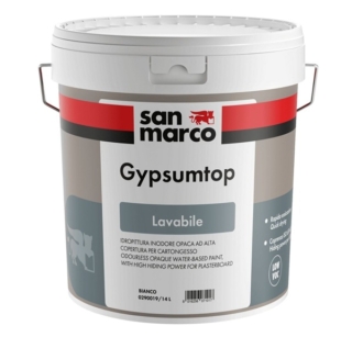 Gypsumtop di San Marco è l'idropittura lavabile per cartongesso. www.san-marco.com Gypsumtop di San Marco è l'idropittura lavabile per cartongesso. www.san-marco.com