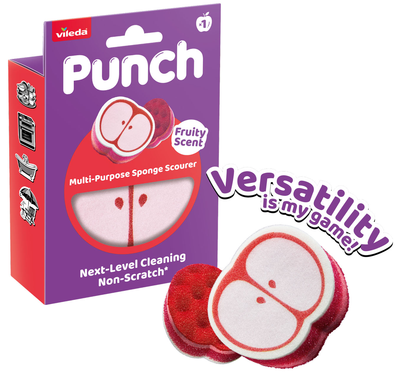 Spugnetta Vileda Punch Mela Spugnetta Vileda Punch Mela