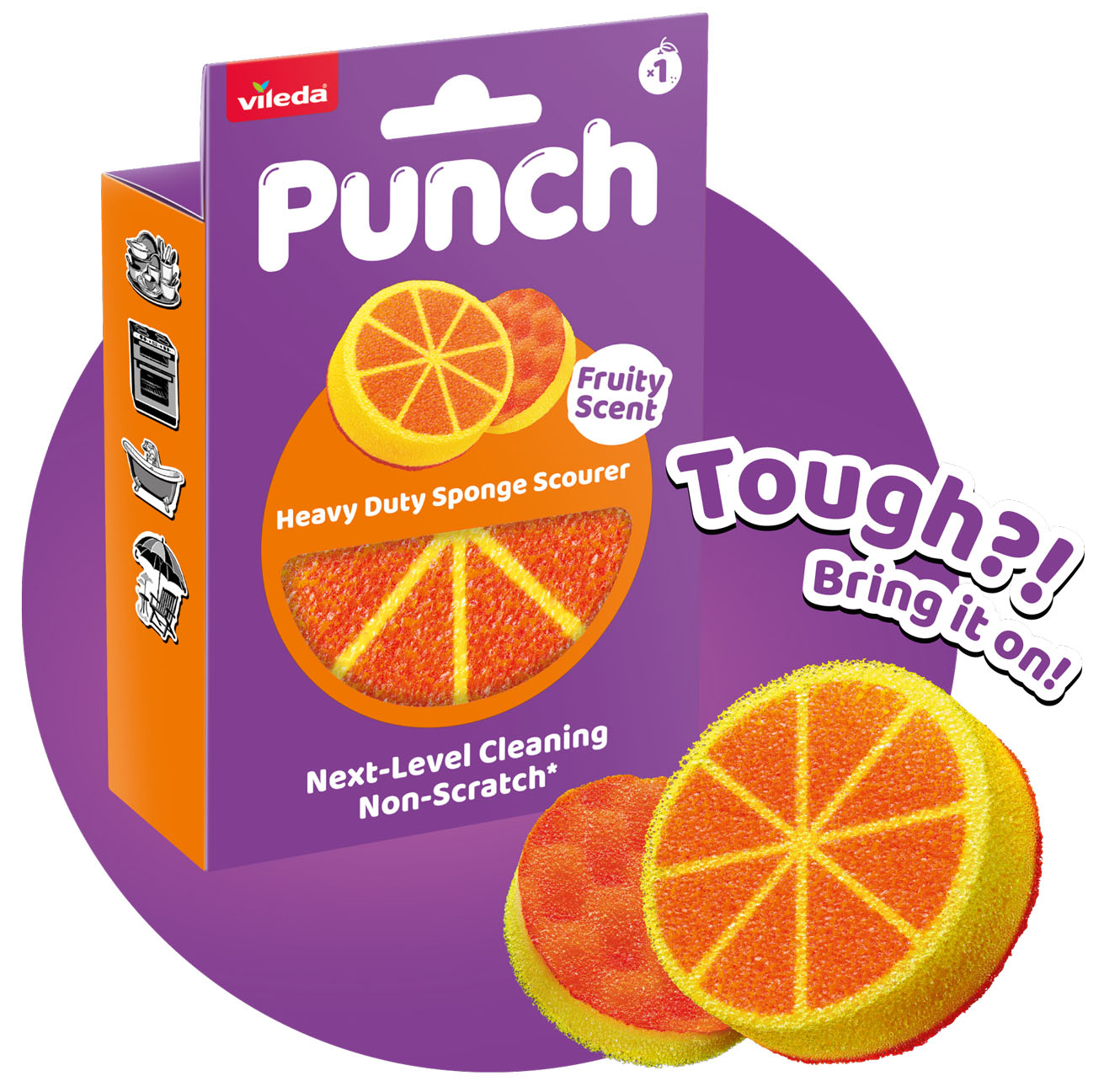 Spugnetta Vileda Punch Arancia Spugnetta Vileda Punch Arancia