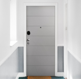Secure D Smart in vendita da Tecnomat è una porta di sicurezza in classe RC3 con apertura automatizzata, gestibile tramite tastierino numerico e app per smartphone. www.tecnomat.it