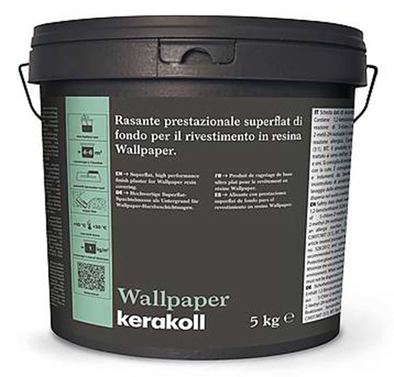 Wallpaper di Kerakoll, costa 27,50 €/m², www.kerakoll.com Wallpaper di Kerakoll, costa 27,50 €/m², www.kerakoll.com