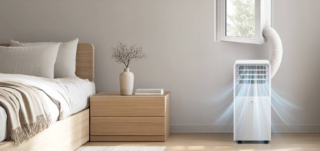 Ideale per chi cerca una soluzione pratica e versatile, LG Easy Cool TF09TAS è pronto all’uso in pochi minuti grazie al pratico kit finestra in tessuto, incluso in confezione, che consente una configurazione rapida. Versatile e completo, racchiude in un unico dispositivo tre modalità operative: raffrescamento per le giornate più calde, ventilazione per migliorare la circolazione dell’aria e deumidificazione, utile in presenza di elevata umidità, ed in modalità silenziosa raggiunge la soglia massima di 51 dB(A). Utilizza gas refrigerante R290 ed ha potenza di 9.000 Btu/h. Misura L 28,5 x P 33,5 x H 70 cm. Prezzo 349 euro. www.lg.com