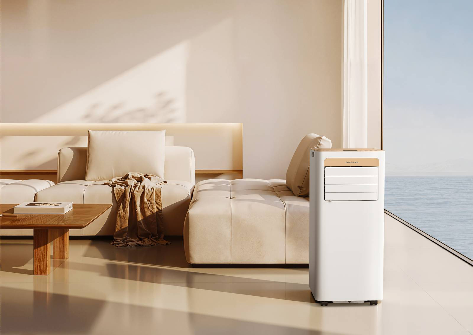 P-Wind 10 di Dreame è un climatizzatore portatile 3-in-1 compatto ed efficiente. Offre funzioni di raffreddamento, deumidificazione e ventilazione, è disponibile nei tagli da 7.000 Btu/h (ideale per stanze da 15-20 mq) e 9.000 Btu/h (adatto per ambienti fino a 33-35 mq) ed è gestibile tramite il pannello touch, il telecomando incluso o app. Utilizza gas refrigerante ecologico R290 ed è dotato di rotelle e maniglie che ne facilitano il trasporto da una stanza all'altra. Misura L 28,5 x P 30,5 x H 70 cm. Prezzo da 349 euro. www.dreametech.com