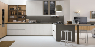 cucina Natural di Stosa con penisola piccola