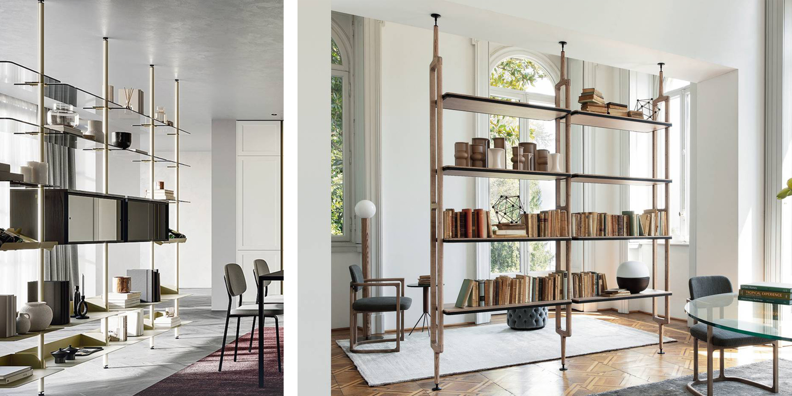 librerie Tuttotondo di Arredo3 e Aria di Porada