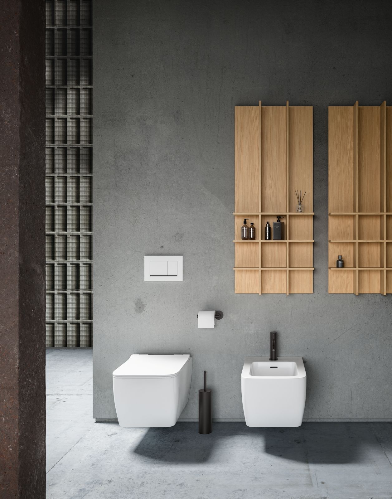 Il pensile boiserie della collezione DES Evo 2024 di Cerasa ha divisori integrati per organizzare e tenere a portata di mano gli oggetti di uso quotidiano. È una buona soluzione per arredare anche spazi inediti come la parete sul retro dei sanitari. In foto è proposto in legno impiallacciato Rovere Chiaro. Misura L 50 x P 15 x H 80 cm. Prezzo, Iva esclusa, 568 euro. www.cerasa.it