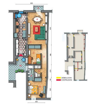 1 Ingresso
2 Corridoio
3 Cucina
4 Zona pranzo
5 Soggiorno
6 Balcone
7 Camera
8 Bagno
9 Camera matrimoniale
10 Loggia esterna 1 Ingresso
2 Corridoio
3 Cucina
4 Zona pranzo
5 Soggiorno
6 Balcone
7 Camera
8 Bagno
9 Camera matrimoniale
10 Loggia esterna