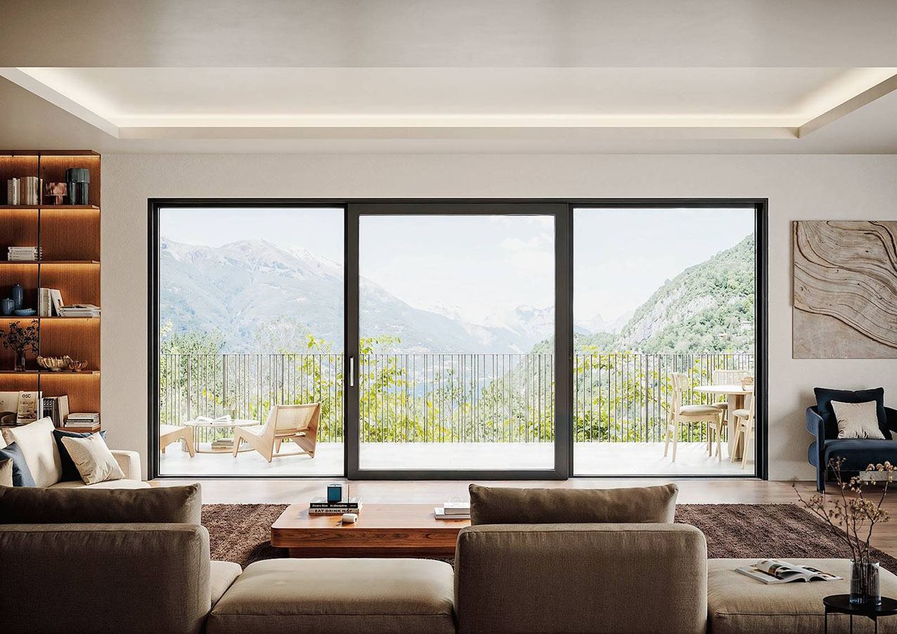 Il sistema scorrevole in alluminio SLIDE MB 77 SLIM di WnD, grazie al telaio sottile, favorisce la massima luminosità naturale e una continuità visiva tra ambienti interni ed esterni. Offre elevate prestazioni di isolamento termico (Uw fino a 0,76 W/m²K), sicurezza e movimentazione fluida.
Si realizza su misura, prezzo su preventivo. www.finestrewnd.it Il sistema scorrevole in alluminio SLIDE MB 77 SLIM di WnD, grazie al telaio sottile, favorisce la massima luminosità naturale e una continuità visiva tra ambienti interni ed esterni. Offre elevate prestazioni di isolamento termico (Uw fino a 0,76 W/m²K), sicurezza e movimentazione fluida.
Si realizza su misura, prezzo su preventivo. www.finestrewnd.it