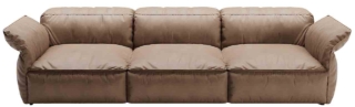 A 3 posti, Proust di Chateau d'Ax è recliner, personalizzabile per composizione e rivestimento. Misura L 305 x P 108 x H 80 cm. Costa da 4.000 euro. www.chateau-dax.it A 3 posti, Proust di Chateau d'Ax è recliner, personalizzabile per composizione e rivestimento. Misura L 305 x P 108 x H 80 cm. Costa da 4.000 euro. www.chateau-dax.it