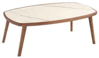 Wood di Riflessi ha la struttura in frassino massello con finitura a poro aperto tinto Noce e il piano in ceramica effetto marmo Calacatta Oro opaco. Misura L 110 x P 60 x H 35 cm. www.riflessi.it Wood di Riflessi ha la struttura in frassino massello con finitura a poro aperto tinto Noce e il piano in ceramica effetto marmo Calacatta Oro opaco. Misura L 110 x P 60 x H 35 cm. www.riflessi.it