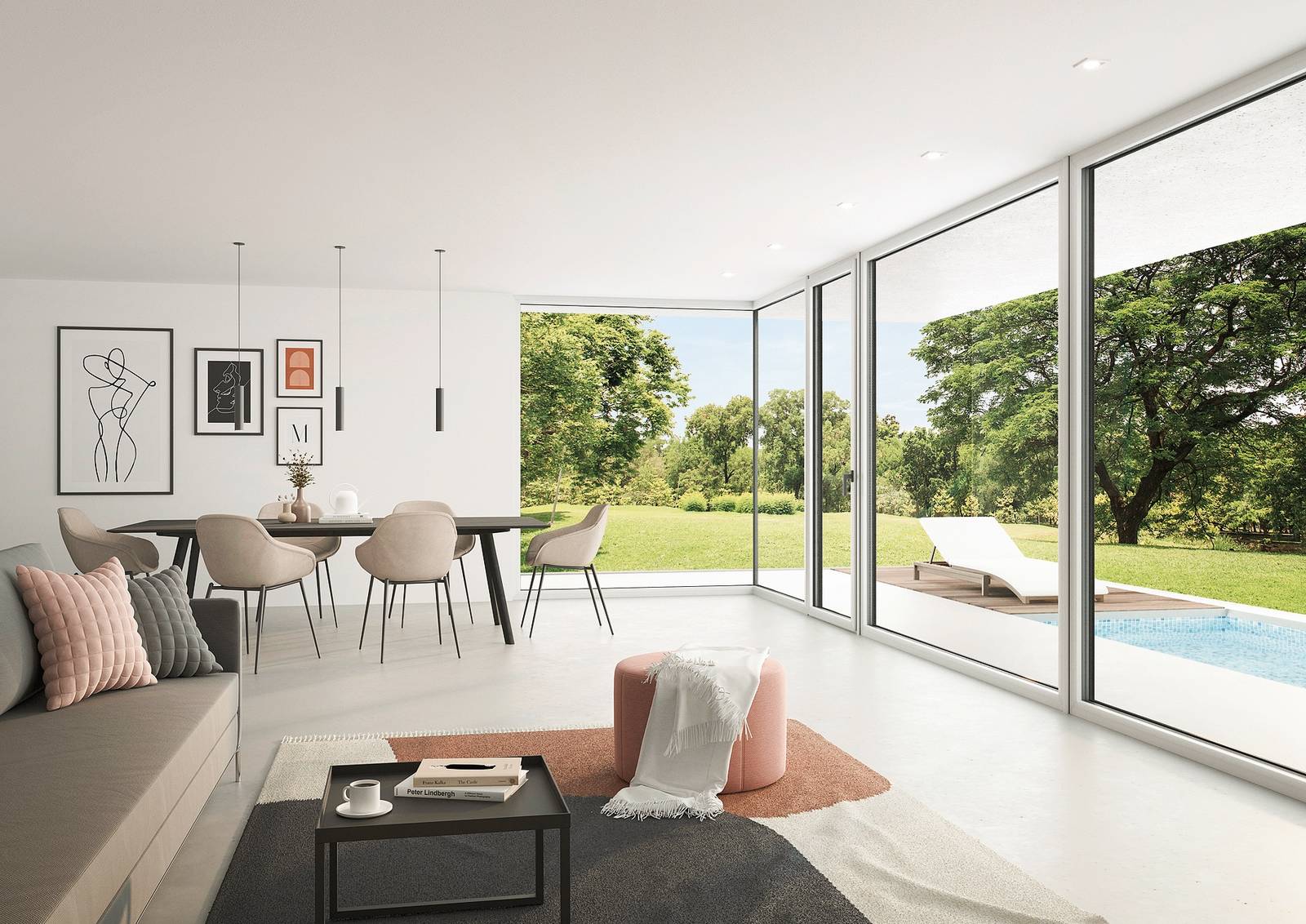 La tecnologia I-Secure di Internorm, integrata di serie nei modelli KF 510 di PVC-alluminio, prevede rostri invisibili ad anta sia chiusa sia aperta, poiché piatti e distesi sul profilo, che si attivano girando la maniglia quando l’anta stessa si avvicina al telaio. www.internorm.com