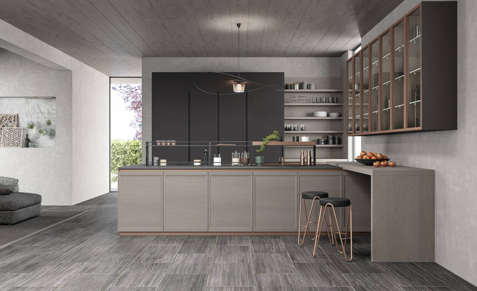 Stile classico-contemporaneo per la cucina Flavour di Lube che è caratterizzata dalla presenza di basi a profondità maggiorata che valorizzano la funzionalità della zona operativa e consentono di ottenere un piano di lavoro più ampio rispetto alle tradizionali composizioni con profondità standard di 60 cm. La maggiore profondità delle basi migliora la capacità contenitiva e può creare inoltre un gioco di volumi rispetto alle colonne laterali, accentuando il carattere architettonico della composizione. Prezzo su richiesta. https://www.cucinelube.it Stile classico-contemporaneo per la cucina Flavour di Lube che è caratterizzata dalla presenza di basi a profondità maggiorata che valorizzano la funzionalità della zona operativa e consentono di ottenere un piano di lavoro più ampio rispetto alle tradizionali composizioni con profondità standard di 60 cm. La maggiore profondità delle basi migliora la capacità contenitiva e può creare inoltre un gioco di volumi rispetto alle colonne laterali, accentuando il carattere architettonico della composizione. Prezzo su richiesta. https://www.cucinelube.it