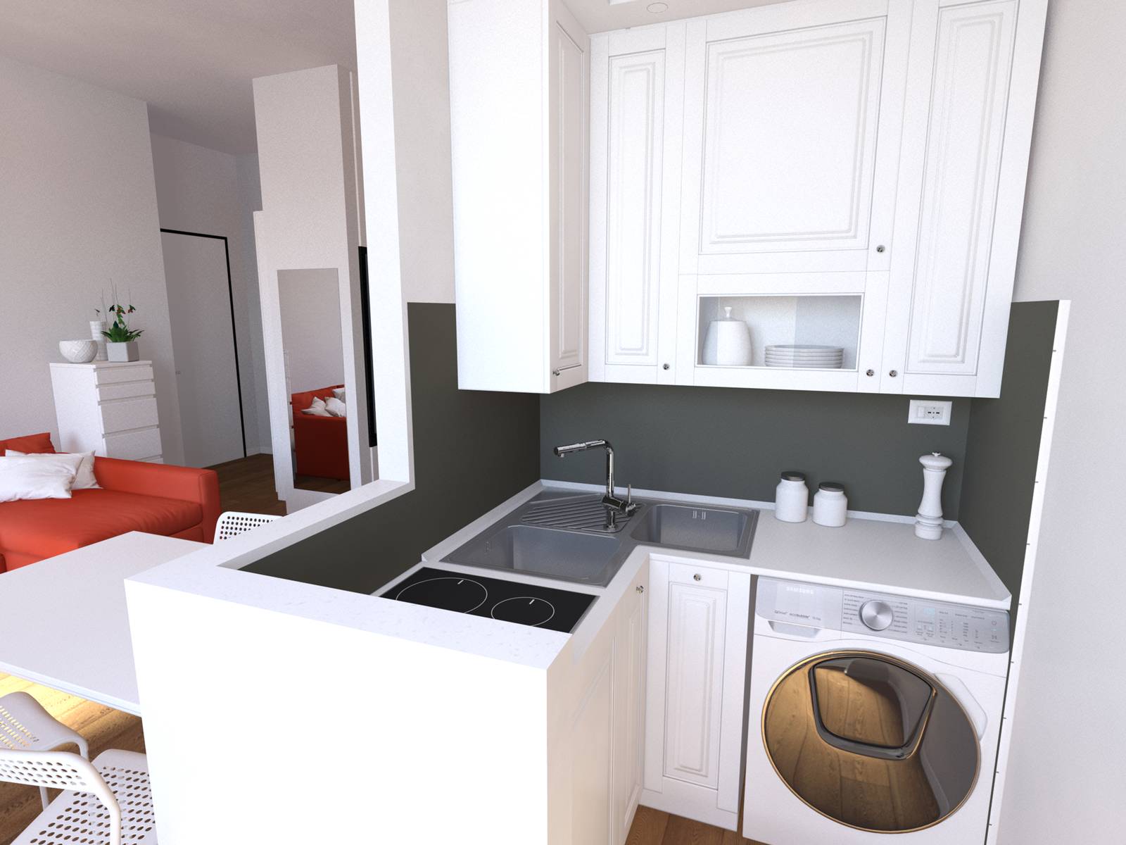 piccola-cucina-ad-angolo-nel-monolocale
