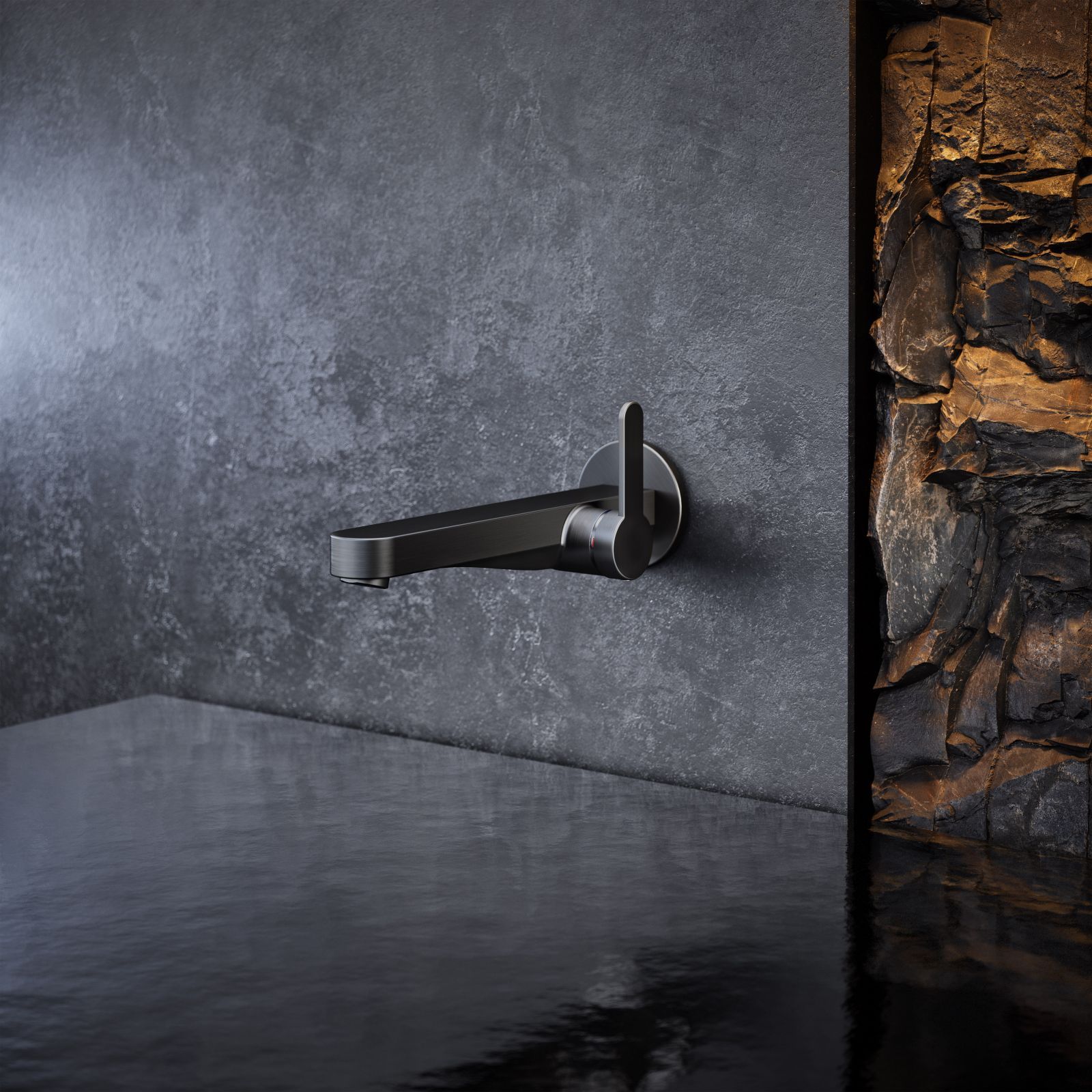 Fa parte della collezione Edition 11 il rubinetto a muro con base rotonda di Keuco nella finitura nero opaco e dalle linee minimaliste e geometriche. La lunghezza alla bocca di erogazione è di 22,5 cm. Prezzo, Iva esclusa, 468,70 euro. www.keuco.com Fa parte della collezione Edition 11 il rubinetto a muro con base rotonda di Keuco nella finitura nero opaco e dalle linee minimaliste e geometriche. La lunghezza alla bocca di erogazione è di 22,5 cm. Prezzo, Iva esclusa, 468,70 euro. www.keuco.com
