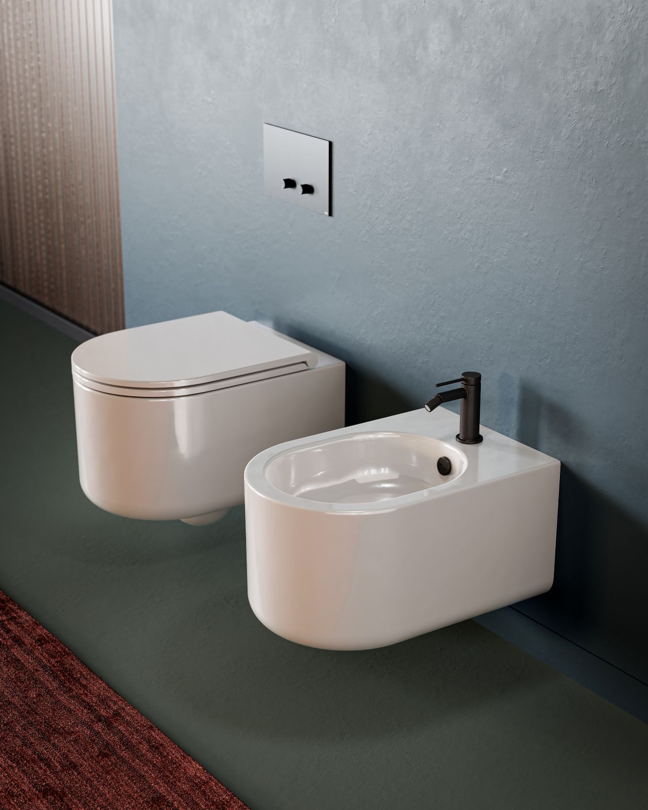 Hanno finitura Classic bianca lucida con trattamento Saniglaze i sanitari sospesi SOLIDA di TheArtceram caratterizzati da linee rette e precise e volumi arrotondati e leggeri. Il vaso ha scarico universale a vortice; il bidet è monoforo. Misurano, cadauno, L 36 x P 53 cm. Prezzo ciascuno, Iva esclusa, 480 euro. www.artceram.it Hanno finitura Classic bianca lucida con trattamento Saniglaze i sanitari sospesi SOLIDA di TheArtceram caratterizzati da linee rette e precise e volumi arrotondati e leggeri. Il vaso ha scarico universale a vortice; il bidet è monoforo. Misurano, cadauno, L 36 x P 53 cm. Prezzo ciascuno, Iva esclusa, 480 euro. www.artceram.it