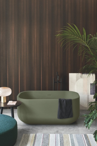 La vasca freestanding ovale Dafne di Ceramica Cielo è realizzata in Solid Surface, disponibile in svariati colori, in foto nella finitura Agave. Con troppopieno, ha una capacità di 300 litri. Misura L 130 x P 80 x H 55 cm. Prezzo su richiesta. www.ceramicacielo.it La vasca freestanding ovale Dafne di Ceramica Cielo è realizzata in Solid Surface, disponibile in svariati colori, in foto nella finitura Agave. Con troppopieno, ha una capacità di 300 litri. Misura L 130 x P 80 x H 55 cm. Prezzo su richiesta. www.ceramicacielo.it