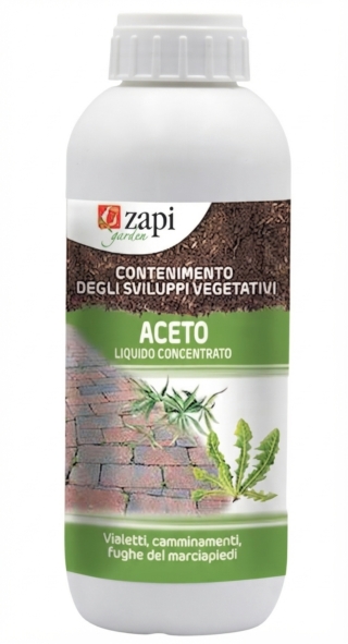 Aceto Concentrato di Zapi Garden, da diluire, è indicato dove siano presenti sviluppi vegetativi indesiderati.
Il flacone da 1l costa 12,10 euro. zapigarden.it Aceto Concentrato di Zapi Garden, da diluire, è indicato dove siano presenti sviluppi vegetativi indesiderati.
Il flacone da 1l costa 12,10 euro. zapigarden.it
