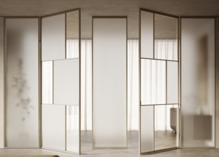 Bertolotto Porte propone i traversi Tech, che permettono nuove composizioni geometriche con i profili Unik, abbinati a pannelli in vetro. www.bertolotto.com Bertolotto Porte propone i traversi Tech, che permettono nuove composizioni geometriche con i profili Unik, abbinati a pannelli in vetro. www.bertolotto.com