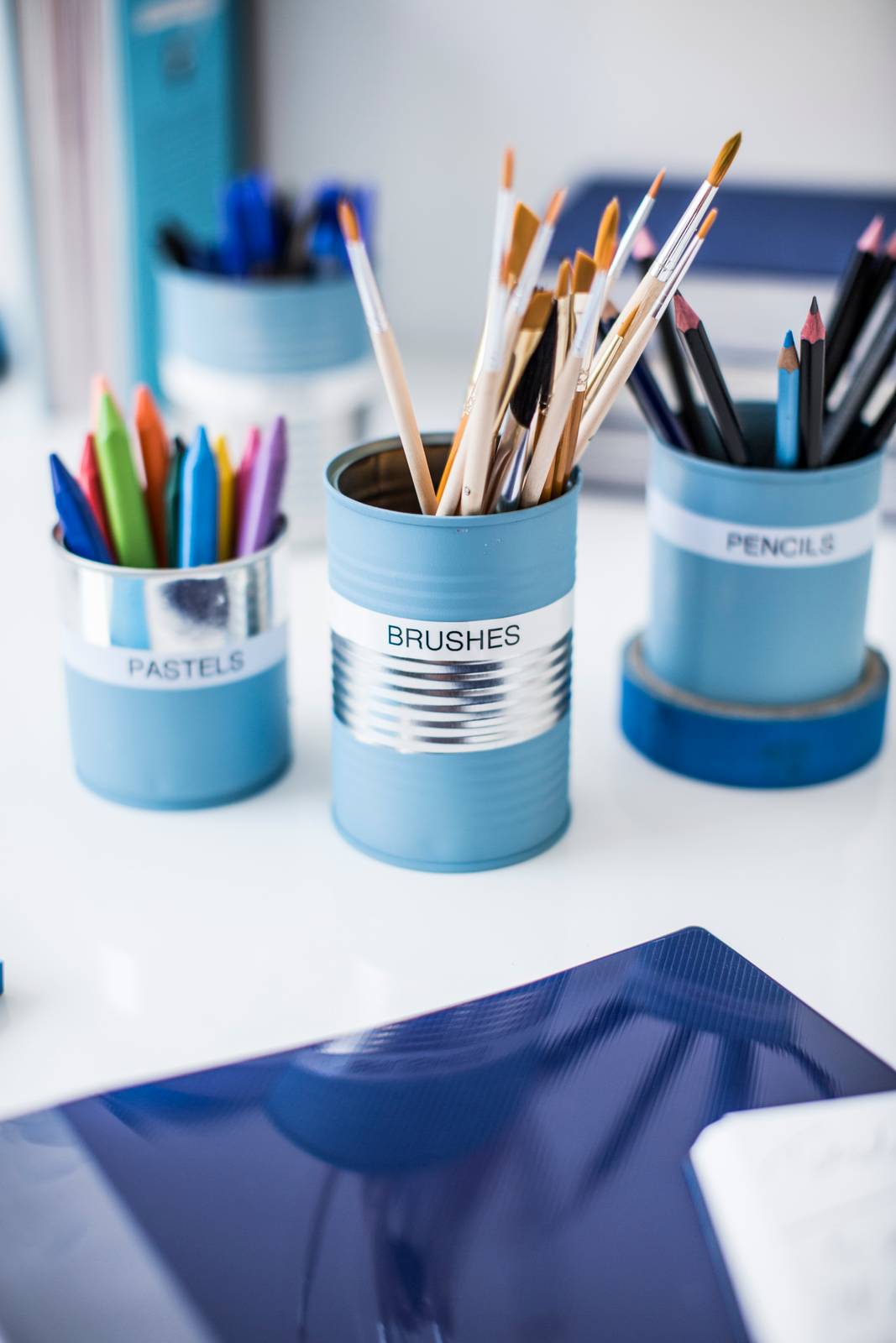 Brother PT Craft Blue Pots 5 Brother PT Craft Blue Pots 5
