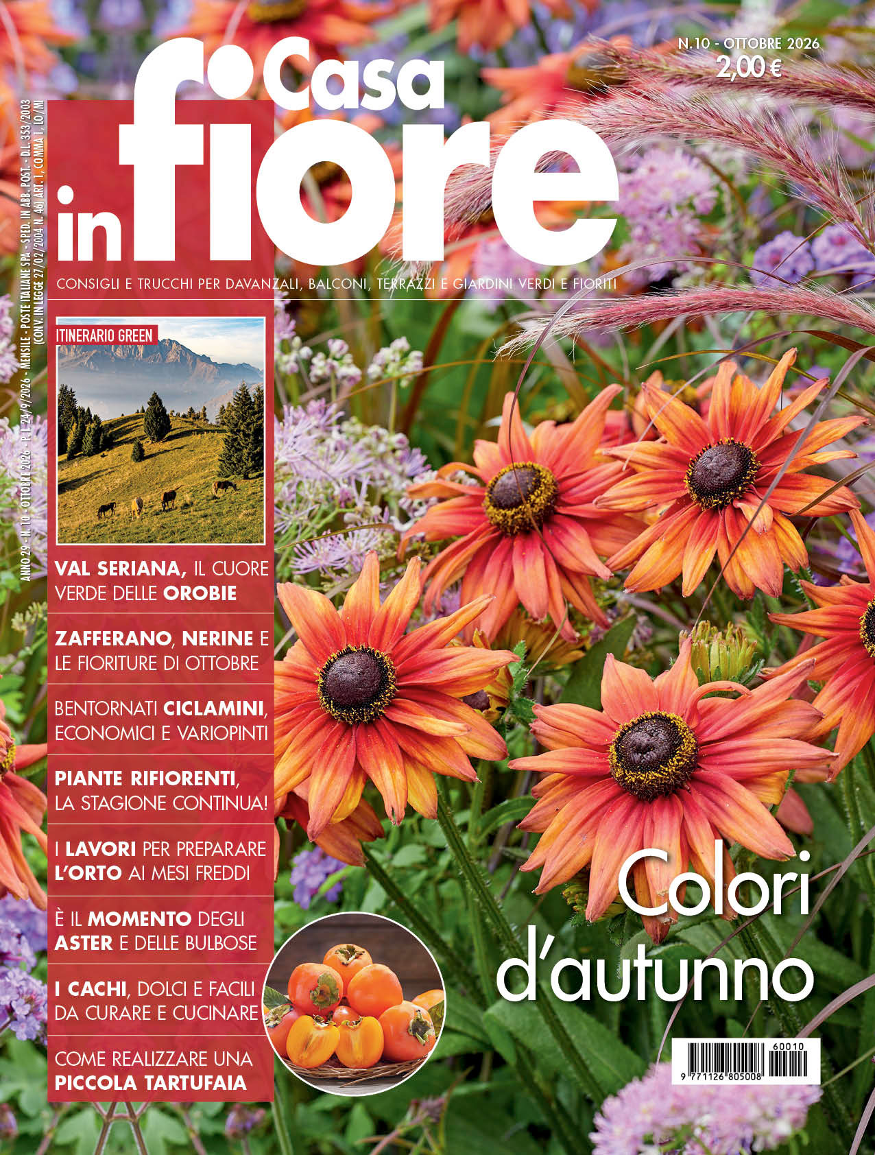 Casa in Fiore di ottobre 2026, in edicola dal 24 settembre Casa in Fiore di ottobre 2026, in edicola dal 24 settembre