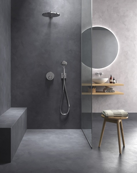 Il sistema di rivestimento ad effetto microcemento Continuo di San Marco permette di rivestire sia pavimenti che pareti, anche in ambienti umidi come il bagno e box doccia, con spessore massimo di 3 mm. È impermeabile, resistente, antimacchia e facile da pulire. Diverse le finiture, tra cui Allover Smalto, satinato e adatto anche in presenza di piastrelle. www.san-marco.com Il sistema di rivestimento ad effetto microcemento Continuo di San Marco permette di rivestire sia pavimenti che pareti, anche in ambienti umidi come il bagno e box doccia, con spessore massimo di 3 mm. È impermeabile, resistente, antimacchia e facile da pulire. Diverse le finiture, tra cui Allover Smalto, satinato e adatto anche in presenza di piastrelle. www.san-marco.com