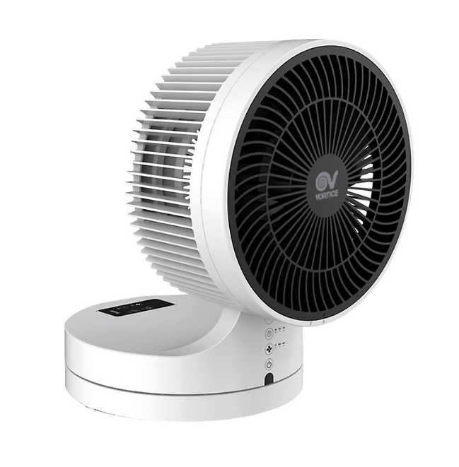 Oscillante, completo di telecomando Nordik Vent di Vortice misura Ø 25 x H 35 cm e costa 165 euro + Iva www.vortice.it Oscillante, completo di telecomando Nordik Vent di Vortice misura Ø 25 x H 35 cm e costa 165 euro + Iva www.vortice.it
