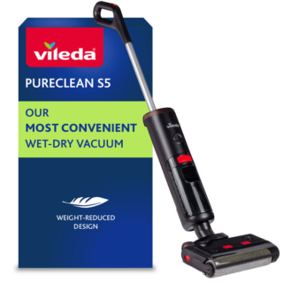 PureClean S5 è l'aspirapolvere lavapavimenti di Vileda senza fili per sporco liquido e secco. Prezzo: 269 euro su vileda.it PureClean S5 è l'aspirapolvere lavapavimenti di Vileda senza fili per sporco liquido e secco. Prezzo: 269 euro su vileda.it