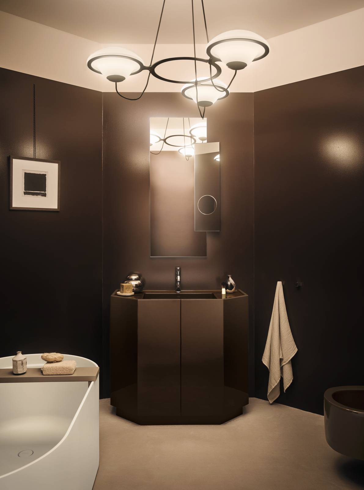 Lavabo Ermes di Ceramica Cielon ella nuance Cioccolato-Essential Colors Lavabo Ermes di Ceramica Cielon ella nuance Cioccolato-Essential Colors