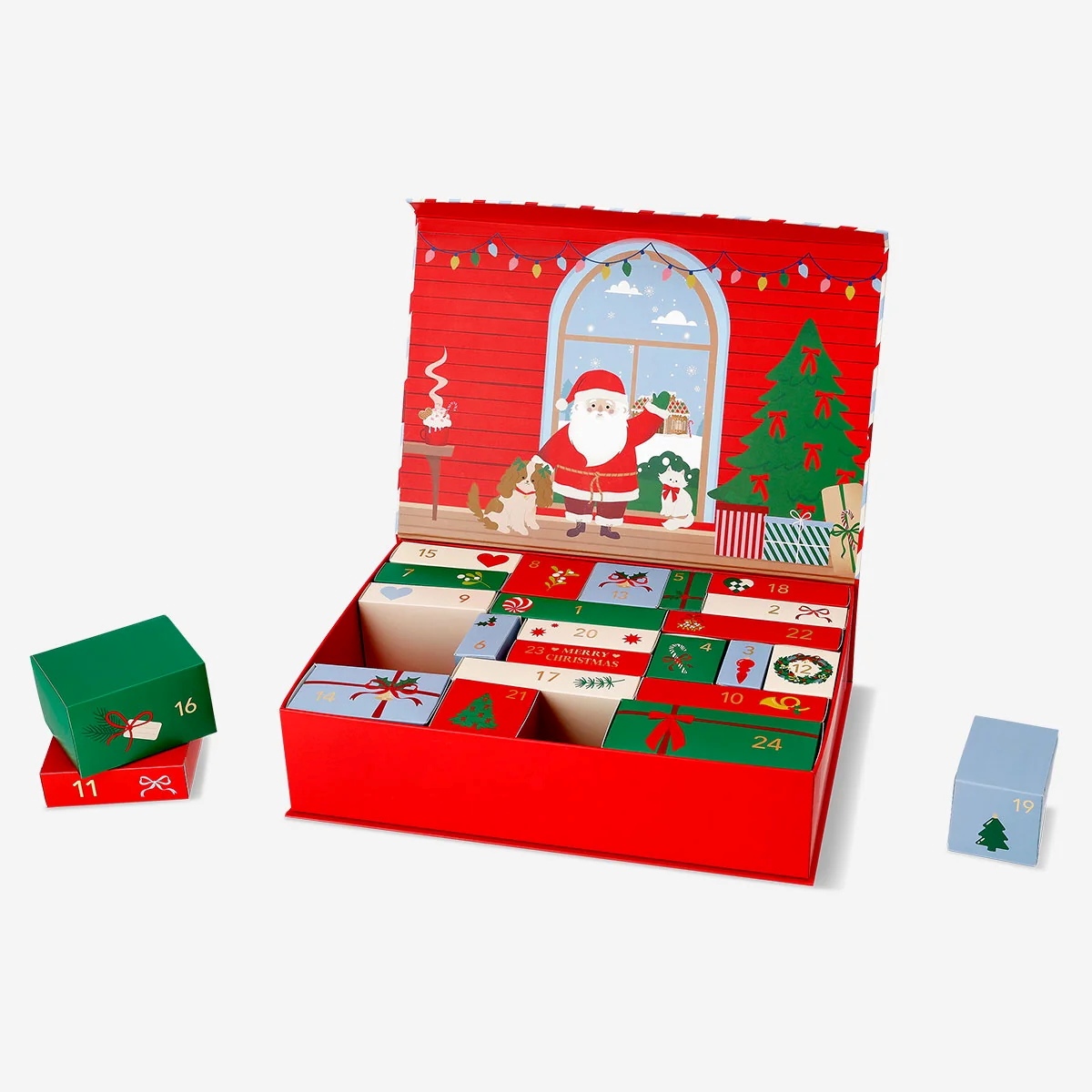 Un calendario dell’Avvento da comporre secondo i propri gusti, per rendere ancora più speciale l’attesa del Natale: la proposta di Flying Tiger Copenhagen è una scatola decorata con un motivo festivo multicolore, che racchiude 24 piccole confezioni da riempire con dolci, cioccolatini, piccoli regali o pensieri dedicati a chi si ama. È un’idea semplice e creativa per realizzare un conto alla rovescia personalizzato, da esporre su una mensola, un tavolo o una credenza. Prezzo 6 euro. https://flyingtiger.com/ Un calendario dell’Avvento da comporre secondo i propri gusti, per rendere ancora più speciale l’attesa del Natale: la proposta di Flying Tiger Copenhagen è una scatola decorata con un motivo festivo multicolore, che racchiude 24 piccole confezioni da riempire con dolci, cioccolatini, piccoli regali o pensieri dedicati a chi si ama. È un’idea semplice e creativa per realizzare un conto alla rovescia personalizzato, da esporre su una mensola, un tavolo o una credenza. Prezzo 6 euro. https://flyingtiger.com/