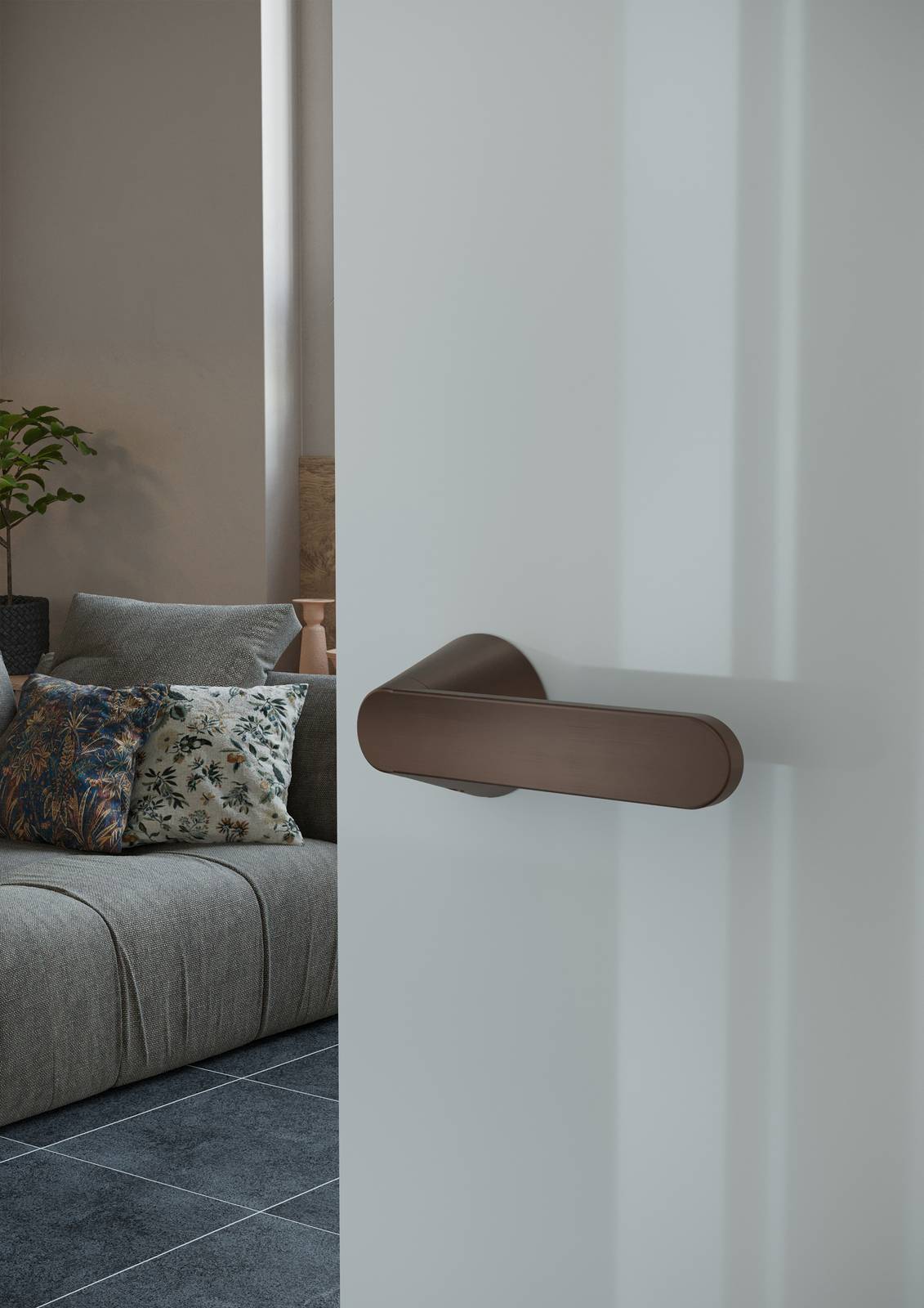 La maniglia Cove di Frascio, disegnata da Fabio Fantolino, è una novità 2026 del brand. Caratterizzata da un design essenziale, in cui forma, ergonomia e funzionalità trovano il loro equilibrio, la maniglia ha un attacco conico che nasconde la rosetta e crea un volume pulito e continuo, riducendo al minimo le linee della maniglia.
La superficie frontale leggermente concava accoglie naturalmente il pollice, offrendo una presa intuitiva e confortevole. www.frascio.it