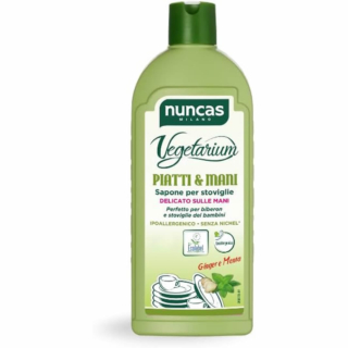 Nuncas Vegetarium è un detergente delicato indicato anche per le stoviglie più fragili. Prezzo 5,99 euro su amazon.it Nuncas Vegetarium è un detergente delicato indicato anche per le stoviglie più fragili. Prezzo 5,99 euro su amazon.it