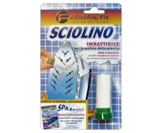 Sciolino è uno stick specifico per la pulizia della piastra del ferro da stiro, sia tradizionale che a vapore. Aiuta a rimuovere residui di appretto, amido e fibre, lasciando la piastra pulita, lucida e scorrevole. Facile e pratico da utilizzare, permette di mantenere il ferro in buone condizioni e di evitare che si attacchi ai tessuti durante la stiratura. La formula è priva di cere e polveri abrasive. Prezzo 6,96 euro. www.amazon.it Sciolino è uno stick specifico per la pulizia della piastra del ferro da stiro, sia tradizionale che a vapore. Aiuta a rimuovere residui di appretto, amido e fibre, lasciando la piastra pulita, lucida e scorrevole. Facile e pratico da utilizzare, permette di mantenere il ferro in buone condizioni e di evitare che si attacchi ai tessuti durante la stiratura. La formula è priva di cere e polveri abrasive. Prezzo 6,96 euro. www.amazon.it