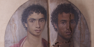 Tondo ligneo dei Due Fratelli (“Tondo di Antinoopolis”)_Egyptian Museum in Cairo 1050