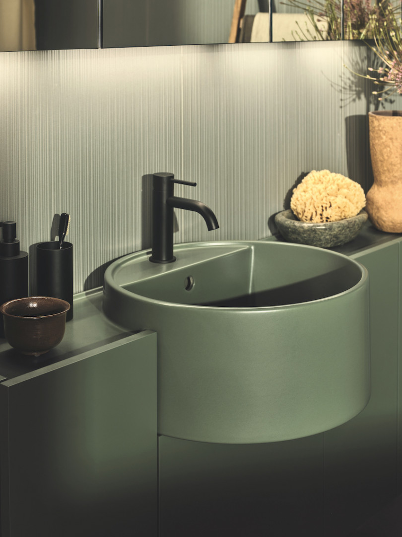 Lavabo Enea di Ceramica Cielo nella nuance Agave Lavabo Enea di Ceramica Cielo nella nuance Agave